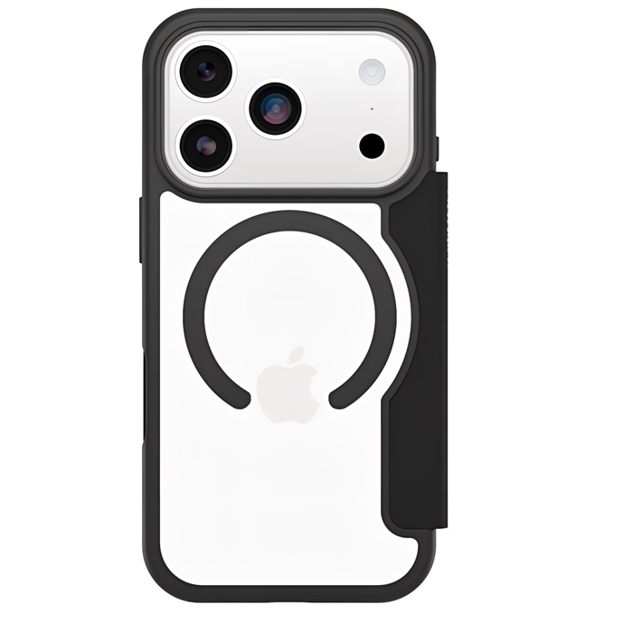 OtterBox React Folio MagSafe Apple New iPhone Pro Max 2026 /  iPhone 17 Pro Max (6.9') Case Black Crystal (Clear/Black) - (77-98589),7