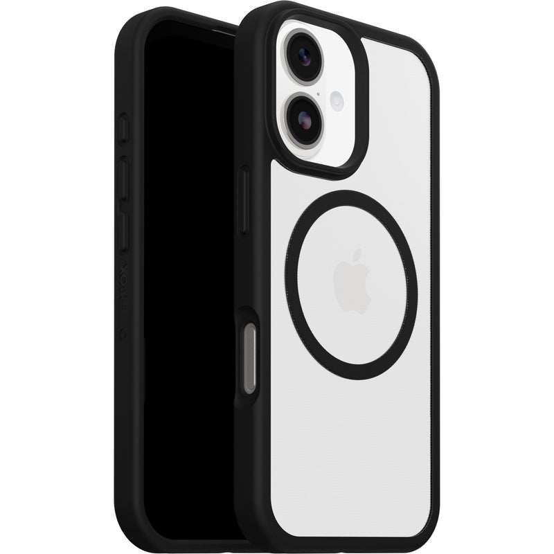 OtterBox React MagSafe Apple iPhone 17 (6.3') Case Black Crystal (Clear/Black) - (77-98591),DROP+ Military Standard,Raised Edges,7