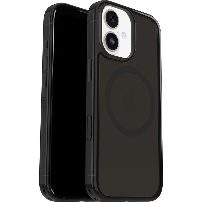 OtterBox Symmetry Clear MagSafe Apple iPhone 17 (6.3') Case Black Mist (Clear/Black) - (77-98801), DROP+ 3X Military Standard,  7