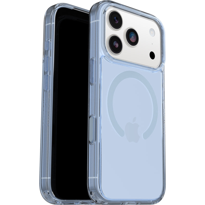 OtterBox Symmetry Clear MagSafe Apple iPhone 17 Pro (6.3') Case Blue Bliss (Clear) - (77-98849), DROP+ 3X Military Standard, 7