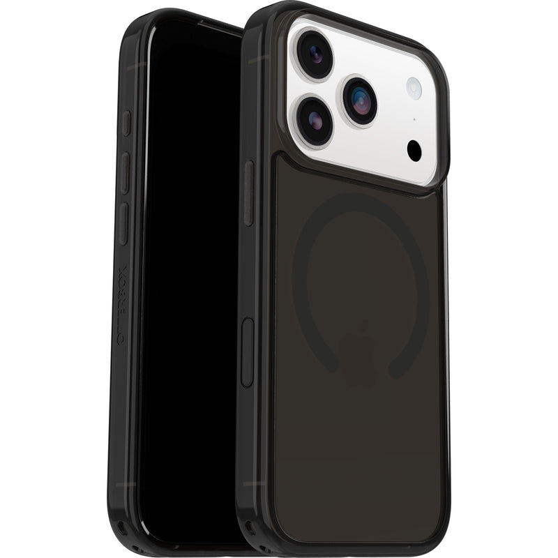 OtterBox Symmetry Clear MagSafe Apple iPhone 17 Pro (6.3') Black Mist (Clear/Black) - (77-98851), DROP+ 3X Military Standard, 7