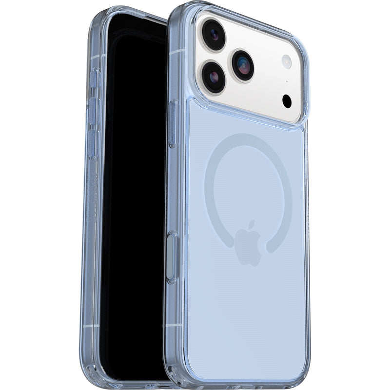 OtterBox Symmetry Clear MagSafe Apple iPhone 17 Pro Max (6.9') Blue Bliss (Clear) (77-98874), DROP+ 3X Military Standard,Raised Edges,7 Years Warranty