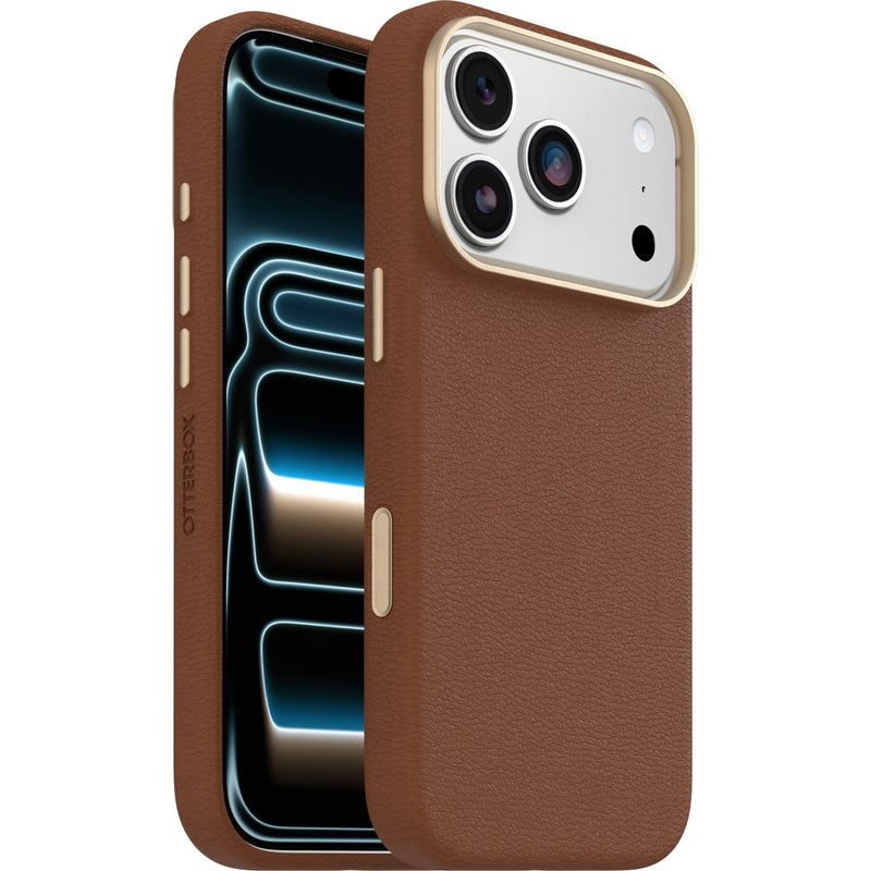 OtterBox Symmetry Cactus Leather MagSafe Apple New iPhone Pro 2026  / iPhone 17 Pro (6.3') Case Desert Saddle (Brown) - (77-99049), 7