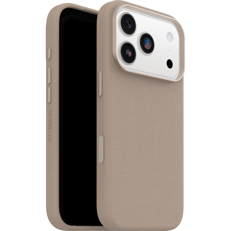 OtterBox Symmetry Cactus Leather MagSafe Apple iPhone 17 Pro Max (6.9') Case Grey Comfort - (77-99073), DROP+ 3X Military Standard, 7