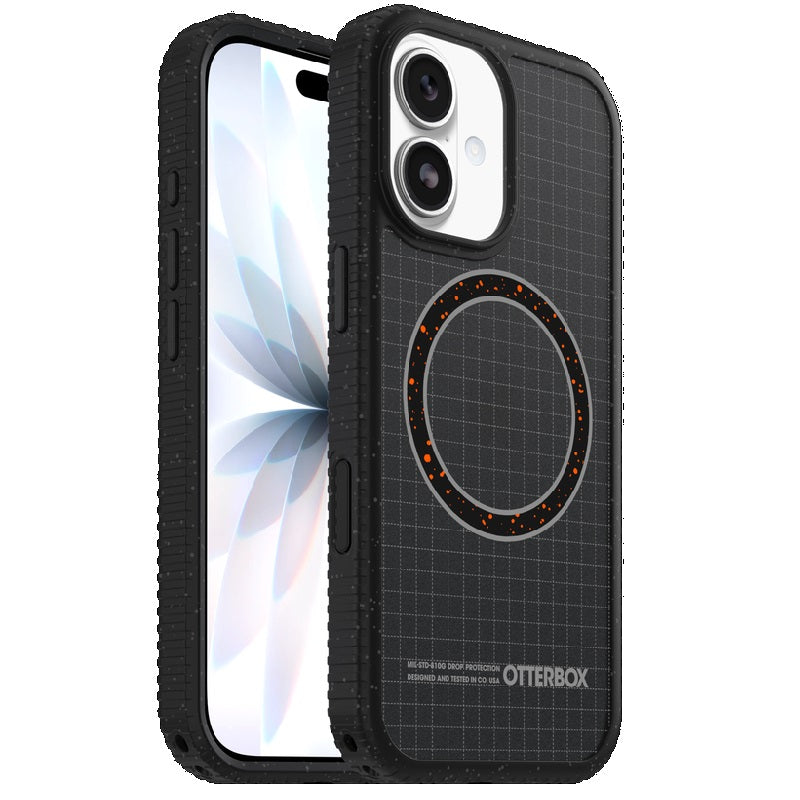 OtterBox Sole Apple iPhone 17 (6.3') Night Raid Case Black - (77-99396), DROP+ 5X Military Standard, Raised Edges, Camera Control, 7 Years