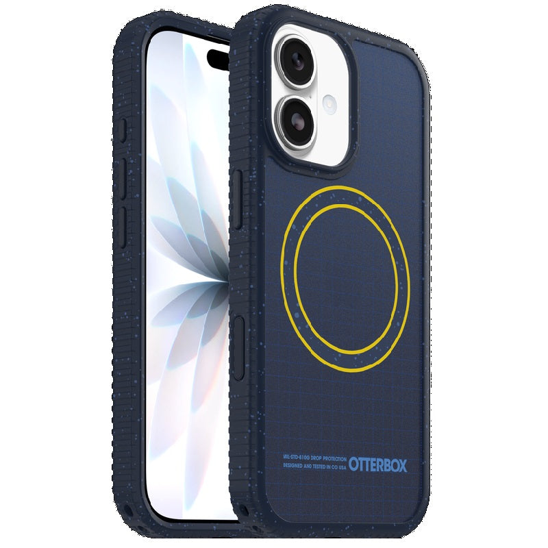 OtterBox Sole Apple iPhone 17 (6.3') Real Quiet Case Blue - (77-99397), DROP+ 5X Military Standard, Raised Edges, Camera Control, 7 Years