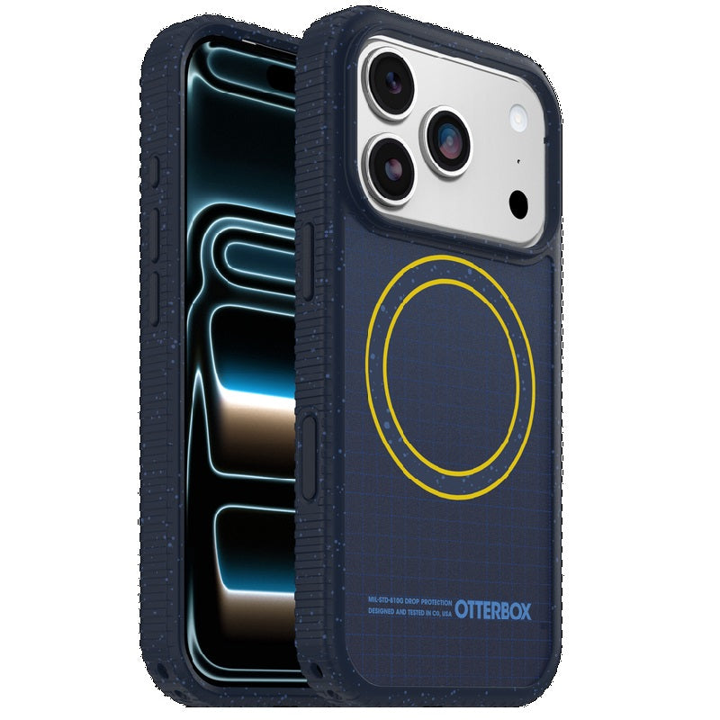 OtterBox Sole Apple iPhone 17 Pro (6.3') Real Quiet Case Blue - (77-99405), DROP+ 5X Military Standard, Raised Edges, Camera Control, 7 Years