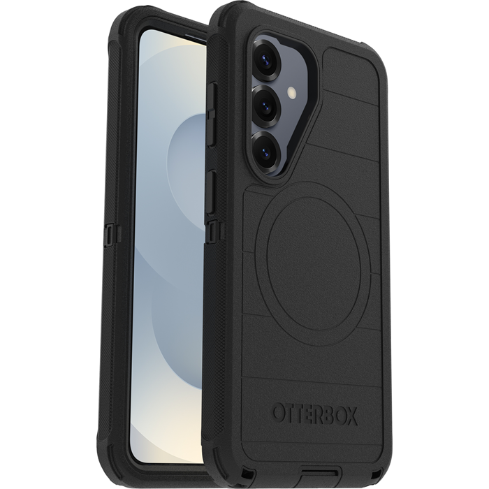 OtterBox Defender Pro Magnets Samsung Galaxy S26 5G (6.3') Case Black - (77-99857), DROP+ 7X Military Standard, Tri-Layer, 7