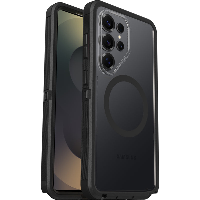 OtterBox Defender Pro XT Clear Samsung Galaxy S26 Ultra 5G (6.9') Case Dark Side (Clear/Black) - No Retail Packaging - (77-99911), 7