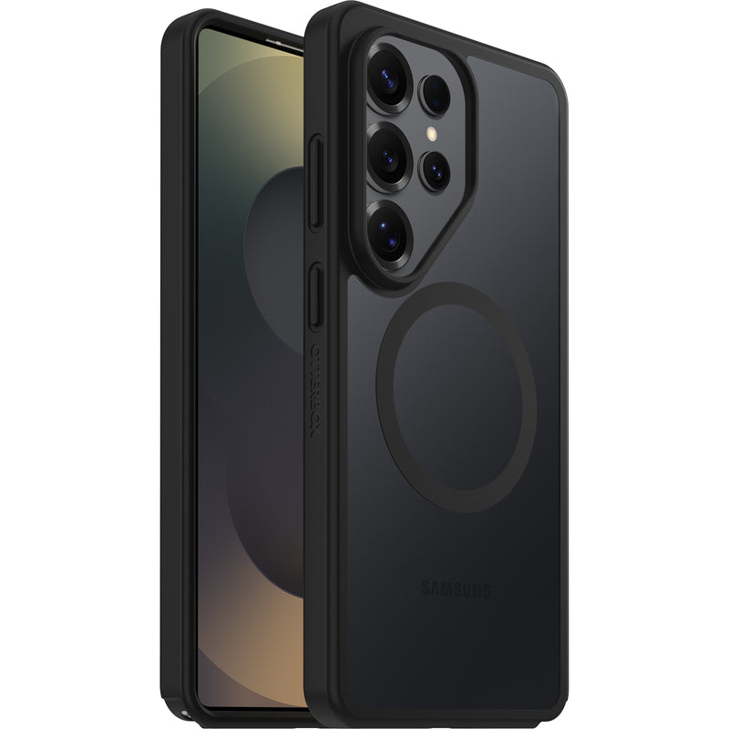 OtterBox React Magnets Samsung Galaxy S26 Ultra 5G (6.9') Case Black Crystal (Clear/Black) - (77-99937),DROP+ Military Standard, 7