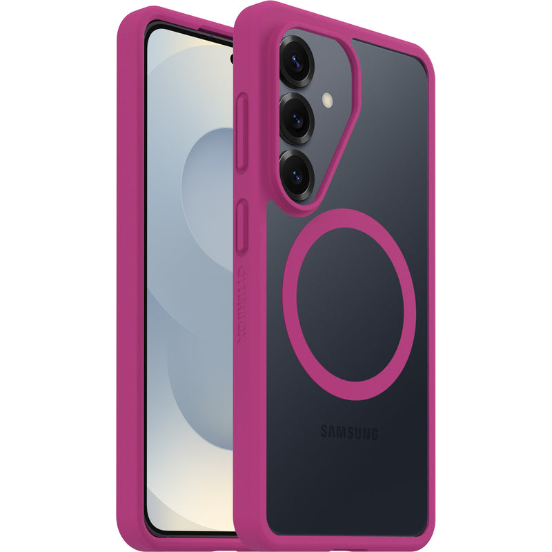 OtterBox React Magnets Samsung Galaxy S26 5G (6.3') Case Rose Crystal (Clear/Pink) - (77-99944),DROP+ Military Standard,Raised Edges,7