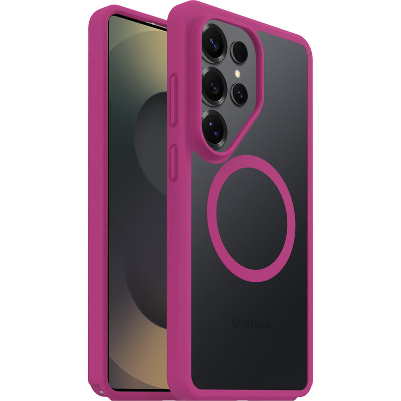 OtterBox React Magnets Samsung Galaxy S26 Ultra 5G (6.9') Case Rose Crystal (Clear/Pink) - (77-99946),DROP+ Military Standard, 7