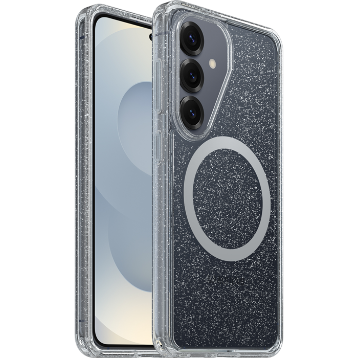 OtterBox Symmetry Clear Magnets Samsung Galaxy S26 5G (6.3') Case Stardust Clear - (77-99979), DROP+ 3X Military Standard, 7