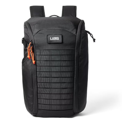 UAG Civilian Backpack 20L - Black/Orange (984174114097), Lightweight, Travel Friendly, Scratch-Resistant, 1 Year