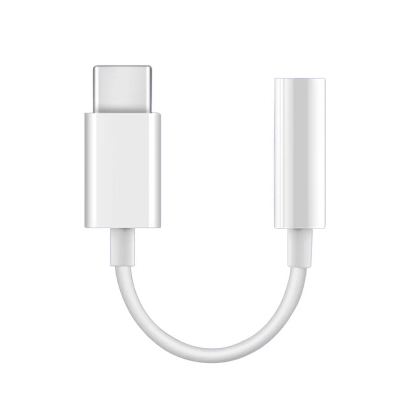 USP Type C to Aux 3.5mm DAC Headphone Jack Adapter - White (ALTAC), Li ...