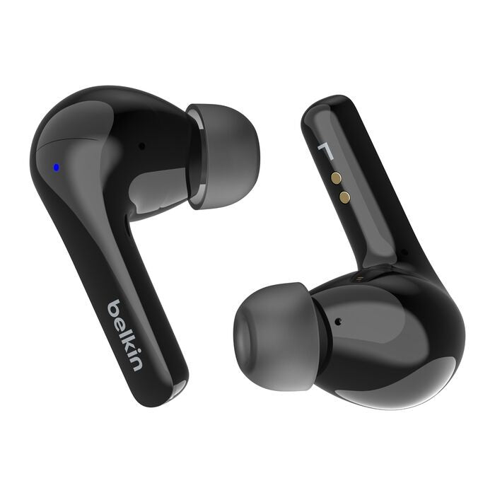 Belkin SoundForm Motion 2 True Wireless Earbuds - Black (AUC010fqBKV2), 33 hrs Battery, 12mm Drivers, BT 5.3 Multipoint, IPX5-Rated, 2