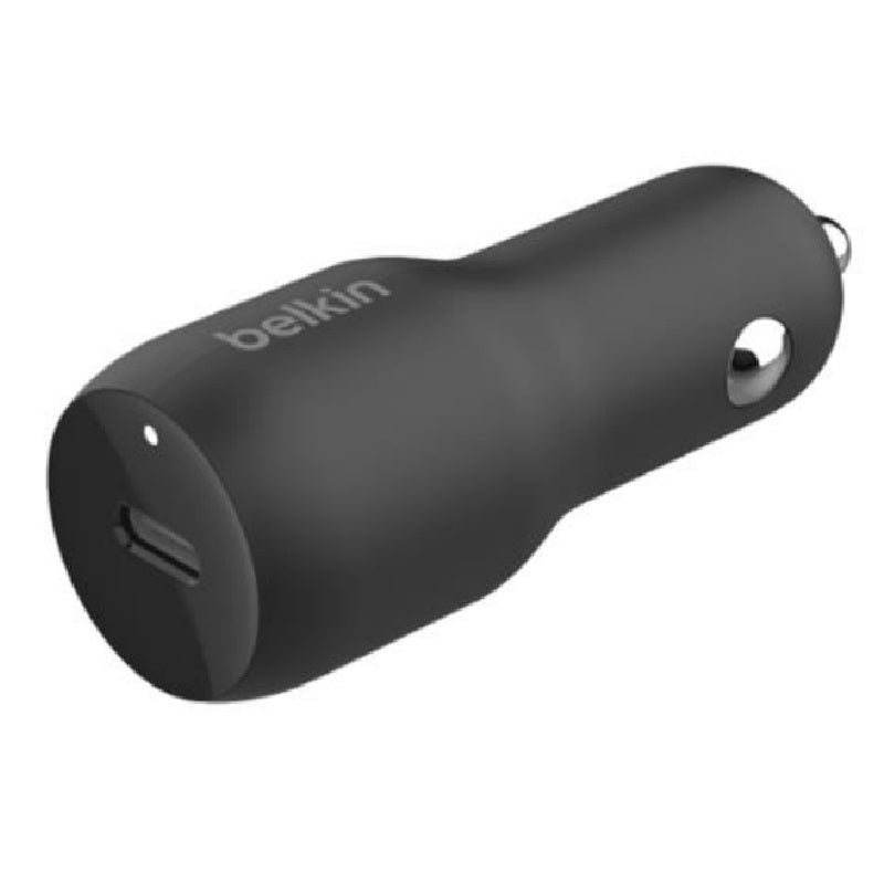 Belkin BoostCharge 30W USB-C PD Car Charger - Black (CCA004btBK), Compact Design, USB-IF Certified, Apple iPhone, CEW $2500, 2