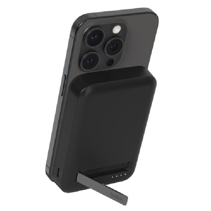 Belkin BoostCharge Pro 10k mAh Magnetic Power Bank With Qi2 + USB-C Cable (1M) - Black (BPD008BTBK),15W,2xUSB-C,Overcharge Protection,2 Years