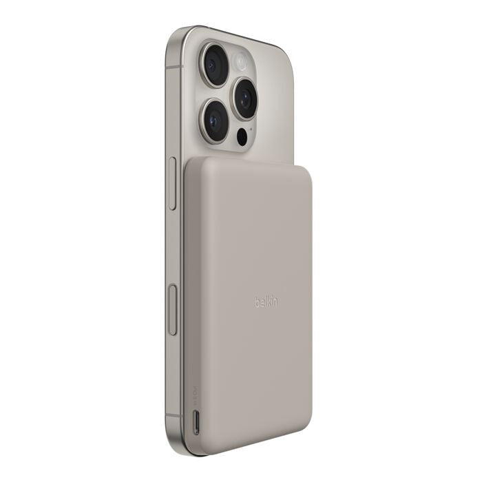 Belkin BoostCharge Slim Magnetic Power Bank 5K - Sand(BPD010fqSA),1x USB-C(15W),Qi2 (7.5W),USB-C Cable(0.6M), $2,500 CEW, 2