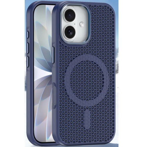 USP Apple iPhone 17 (6.3') Armor 3D Mesh Case with MagSafe Dark Blue- Fragiile Surface, TPU Bumper, Drop Resistance, 5