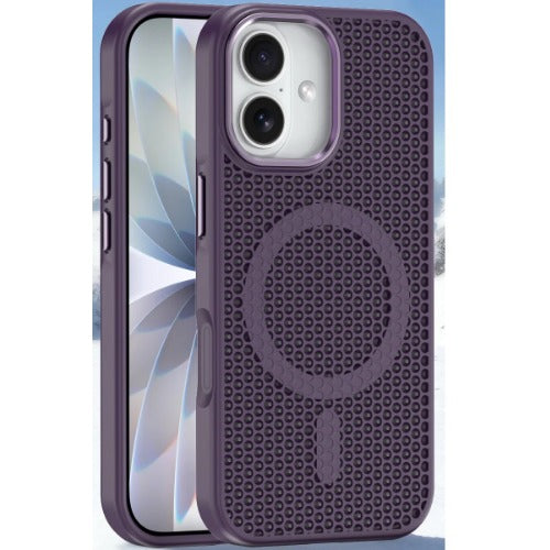 USP Apple iPhone 17 (6.3') Armor 3D Mesh Case with MagSafe Dark Purple- Fragiile Surface, TPU Bumper, Drop Resistance, 5