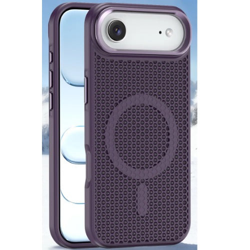 USP Apple iPhone 17 Air (6.5') Armor 3D Mesh Case with MagSafe Dark Purple - Fragiile Surface, TPU Bumper, Drop Resistance, 5