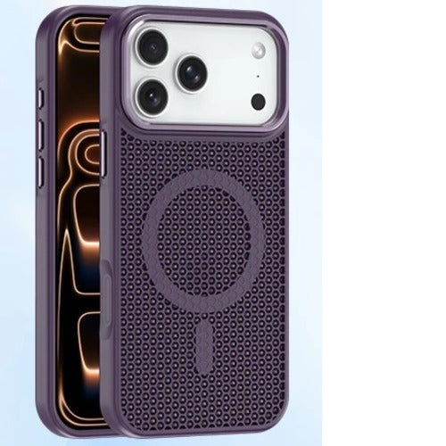 USP Apple iPhone 17 Pro (6.3') Armor 3D Mesh Case with MagSafe Dark Purple- Fragiile Surface, TPU Bumper, Drop Resistance,  5