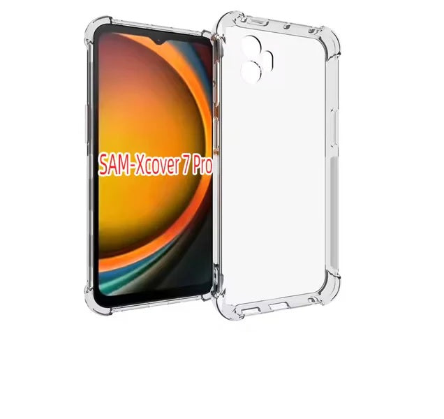 USP Samsung Galaxy Xcover7 Pro (6.6') Jelly Clear Case - Shockproof, DropProof, Tough Gel, Flexibilty, Extra Grip, 5