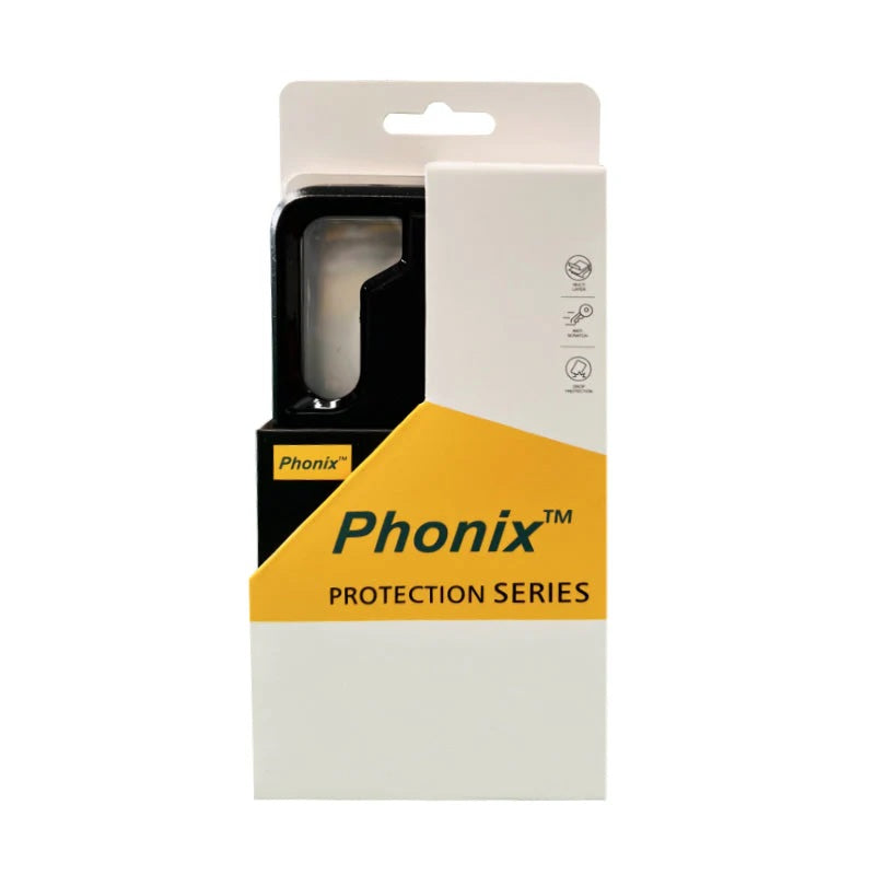 Phonix Samsung Galaxy A26 (6.7') 5G Armor Light Case Black - Two Tough Layers, Port Covers, No Slip Grippy Edges, Durable, Rugged, Sleek, Pocket Fit