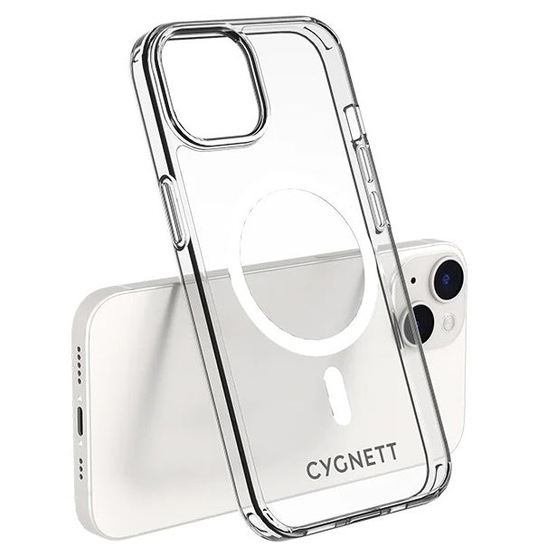 Cygnett AeroMag Apple iPhone 16e/ iPhone 14 / iPhone 13 Clear Protective Case - (CY4173CPAEG),Slim,Hard-Shell Back,MagSafe Compatible,2 Years