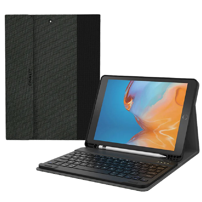 Cygnett TekView Apple iPad (10.2') (9th/8th/7th Gen) Wireless Keyboard Case - Grey/Black(CY3496TEKVI)360Â° Protection, 2 Years