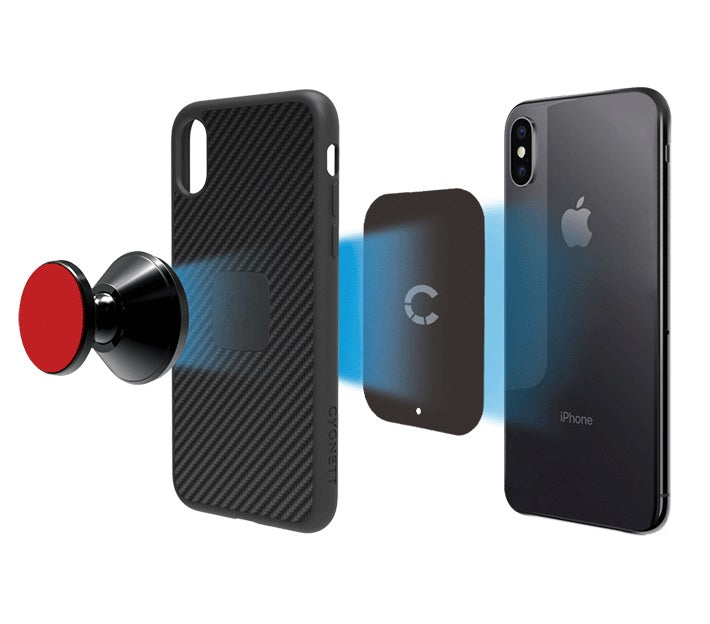 Cygnett MagMount Plus Car Dash and Windscreen Phone Magnetic Mount - Black(CY2378ACDAS), 360Â° Adjustable, Strong Magnetic Hold,2 Years