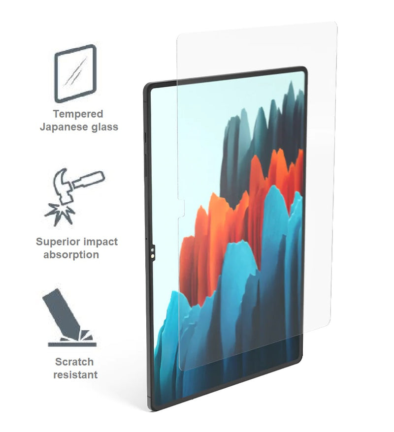 Cygnett OpticShield Samsung Galaxy Tab S10 Ultra/Tab S9 Ultra/Tab S8 Ultra(14.6')Japanese Tempered Glass Screen Protector-(CY4021CPTGL)2Years