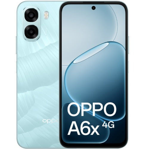 OPPO A6x 4G 128GB - Ice Blue (CPH2819AU Ice Blue)*AU STOCK*, 6.75', HD+, 120Hz, 4GB/128GB, 13MP/5MP, Dual SIM, 6100mAh, 2