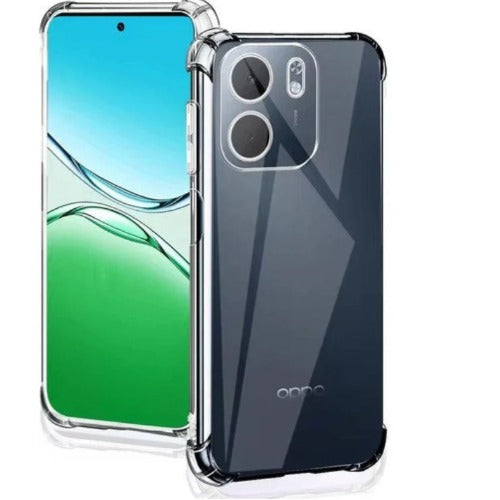 USP Oppo A6x 4G / 5G (6.7') Acrylic & TPU Hard Case Clear (With Soft Round Airbags) - Ultra-Thin & Lightweight, Scratch-resistant,5