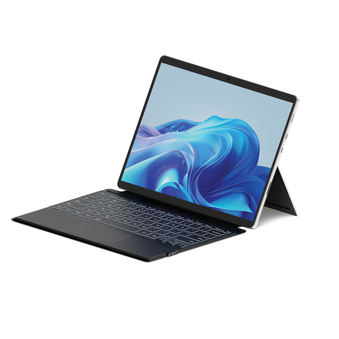 Cygnett Microsoft Surface Pro 11/Surface Pro 10/Surface Pro 9/Surface Pro 8 Magnetic Keyboard - Black(CY5341CKBCA)Pen Slot,2