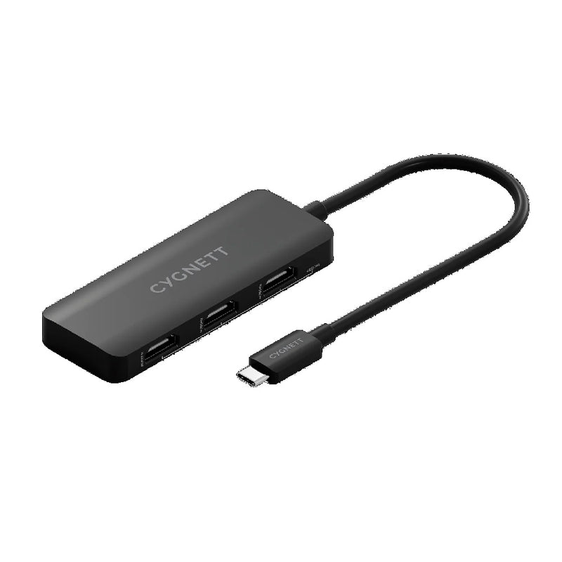 Cygnett Unite 3-in-1 USB-C to Triple HDMI Hub- Black(CY5392CYHUB),2x4k(60HZ),3x4k(30Hz),Supports MST Mode,ABS Outershell, 15cm cable,2 Year