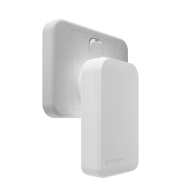 Cygnett ChargePlus 65W Dual Port GaN Slim Wall Charger - White (CY5488PDWCH), 2x USB-C, Portable & Lightweight, Laptop Charger, 2 Years