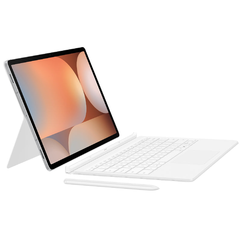 Samsung Galaxy Tab S10+ / Tab S9+ / Tab S9 FE+ Book Cover Keyboard - White(EF-DX825UWEGWW),Magnetic, Effortless Comes In 150Â°,AI Key,6 Months Warranty