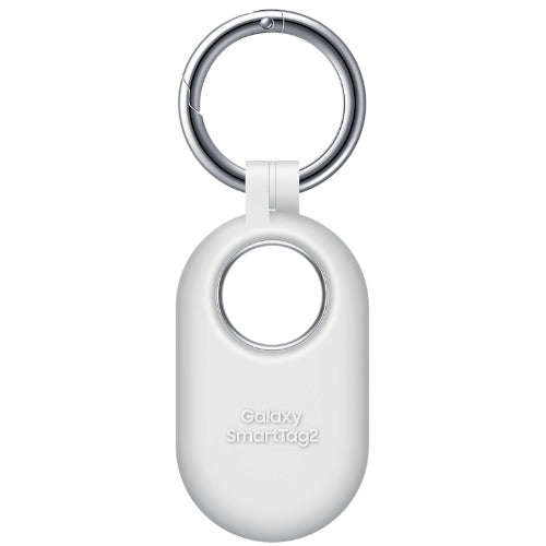 Samsung Galaxy SmartTag 2 Silicon Case - White (EF-PT560CWEGWW),*AU STOCK*, Soft-Touch Protection, Built-in Carabiner Ring, 1