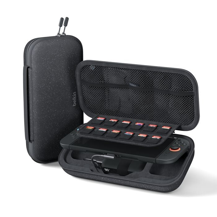 Belkin Gaming Charging Case 20W For Nintendo Switch 2 - (ENA001fqCH), Detachable 10K Power Bank, USB-C  to USB-C Cable (20 cm), 2