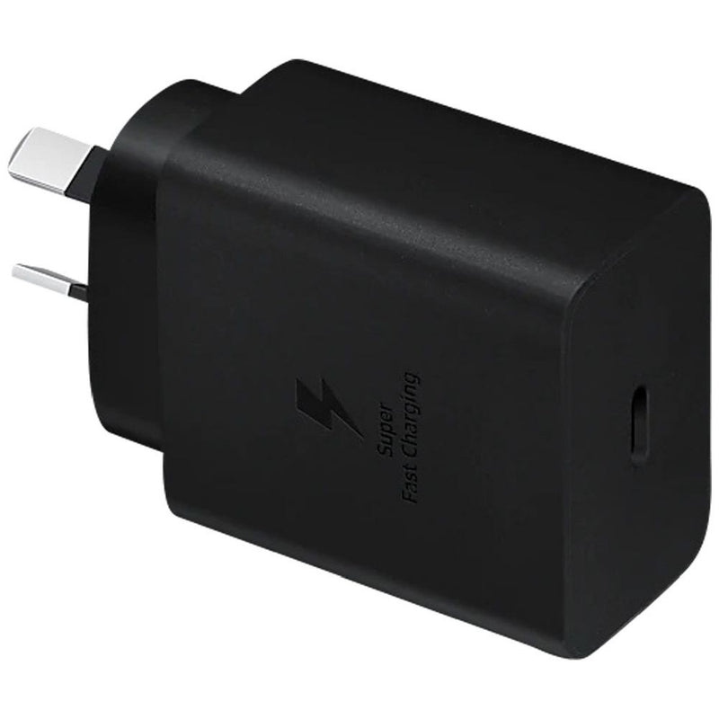 Samsung 45W PD Power Adapter with USB-C to C Cable (1.8M) - Black(EP-T4511XBEGAU), Versatile Compatibility, 6 Months