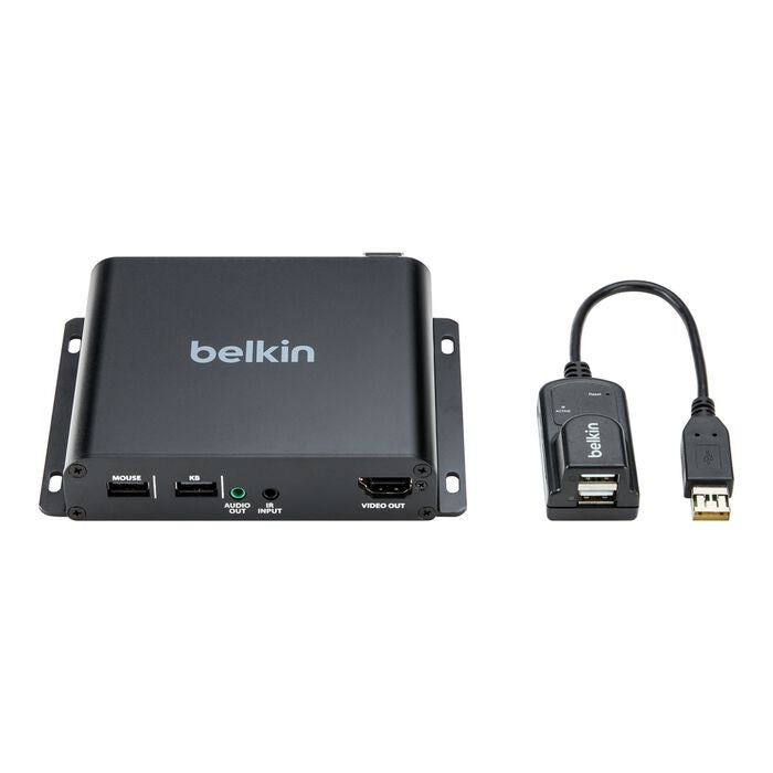 Belkin Cybersecurity and Secure KVM Extender Receiver Fiber SFP - Universal Video, TAA compliance, UHD 4K @60Hz 4:2:0 up to 10 km, 3-Year