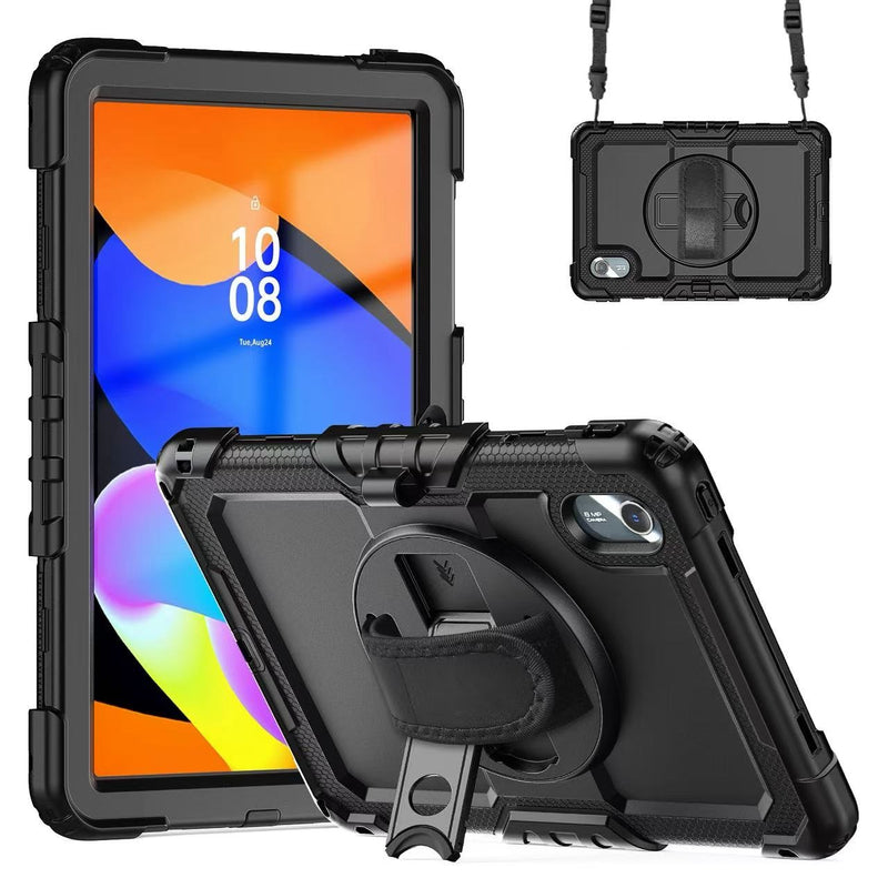 USP Rugged Lenovo Idea Tab 11 (11') Case Black - Built-in-Kickstand, Hand & Shoulder Strap, DropProof, 3 Years