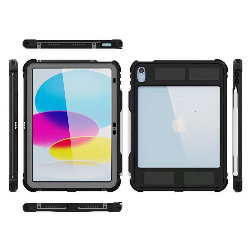 USP Apple iPad (11') (A16) (11th Gen) / iPad (10.9') (10th Gen) WaterProof Case Black - IP68, Reliable & Durable, Drop Protection, 5