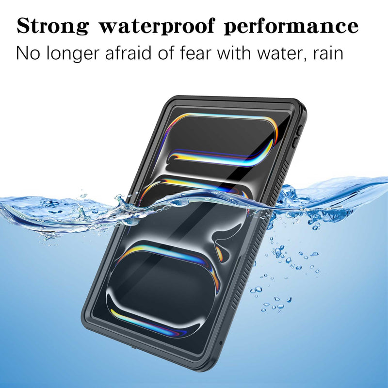 USP Apple iPad Pro (11') (M5/M4) (6th/5th Gen) WaterProof Case Black -  IP68, Reliable & Durable, Drop Protection, Pen Holder,  5