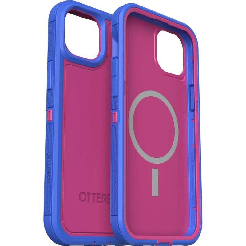 OtterBox Defender XT MagSafe Apple iPhone 14 Plus Case Blooming Lotus (Pink) - (77-89112), DROP+ 5X Military Standard, Raised Edges, 7 Years