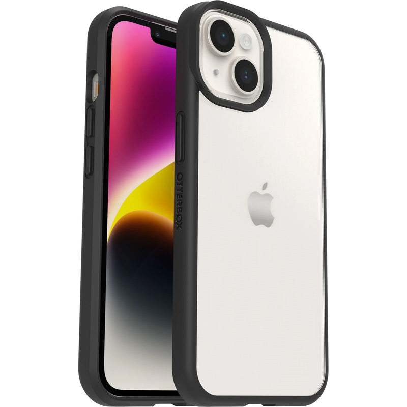 OtterBox React Apple iPhone 17e /  iPhone 16e / iPhone 14 Case Black Crystal (Clear/Black) - (77-88882), DROP+ Military Standard,7 Years