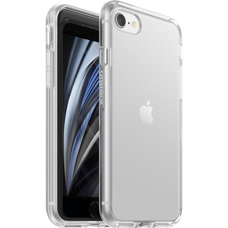 OtterBox React Apple iPhone SE (3rd & 2nd Gen) and iPhone 8/7 Case Clear - (77-65078), Antimicrobial, DROP+ Military Standard, 2 Years