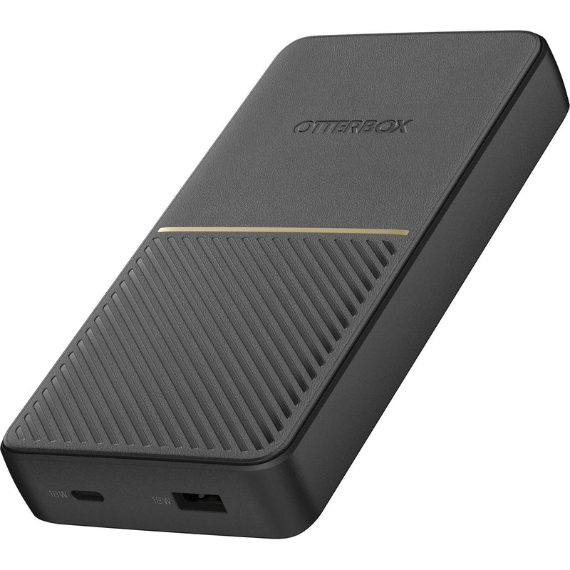 OtterBox Fast Charge Power Bank 20K mAh - Black (78-80642), Dual Port USB-C (18W) & USB-A (18W), Includes USB-C Cable (15CM), 2